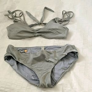 Nikos silver two piece suit